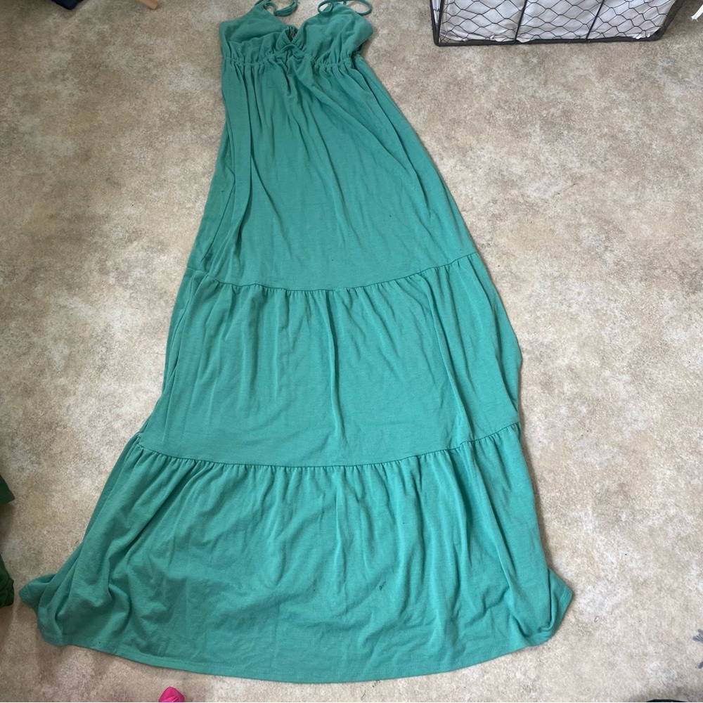 Mossimo Supply Co Turquoise Maxi Dress Size Small | Casual Boho Style